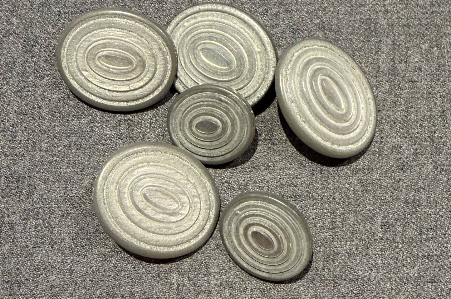Grey Shank Button Sets in 2 Sizes