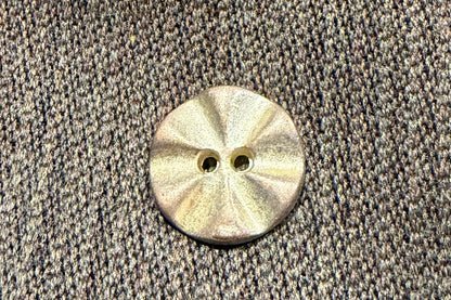 Metal Two-Toned Button in Two Sizes