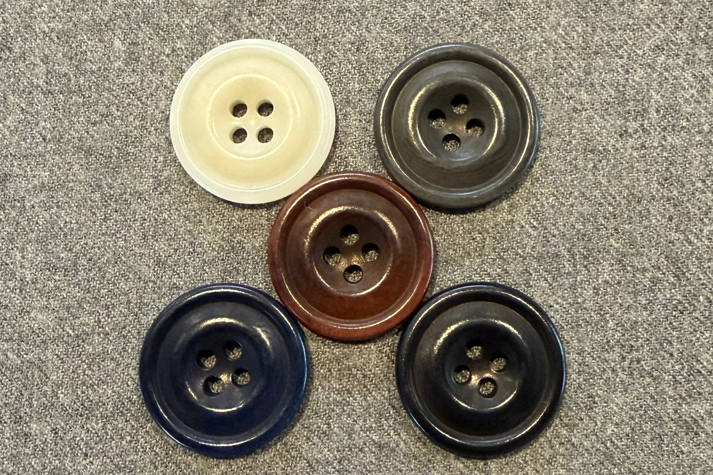 Traditional Four-Hole Button From Corozo (Two Sizes)