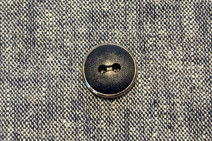 Blue Shirt Button with a Little Pizzazz