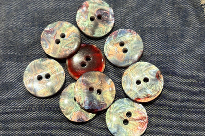 Resin Luminescent Button (Set of 9)