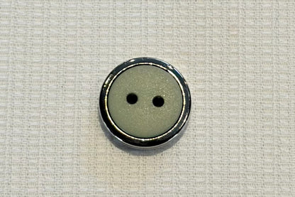 Resin Button with Silver Frame (Five Colours)