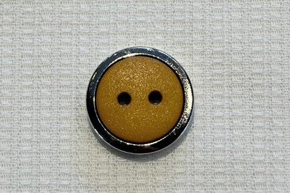 Resin Button with Silver Frame (Five Colours)
