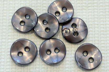 Wavy Plastic Shirt Button (Five Colours)