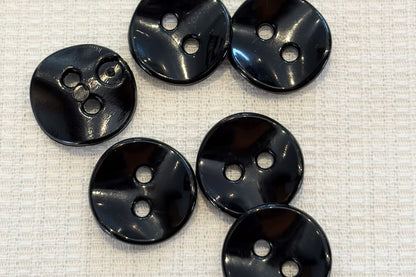 Wavy Plastic Shirt Button (Five Colours)