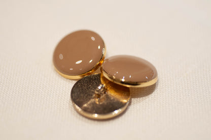 Tan Shank Button for Coats and Jackets